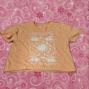 Sunshine Graphic Peach Tee